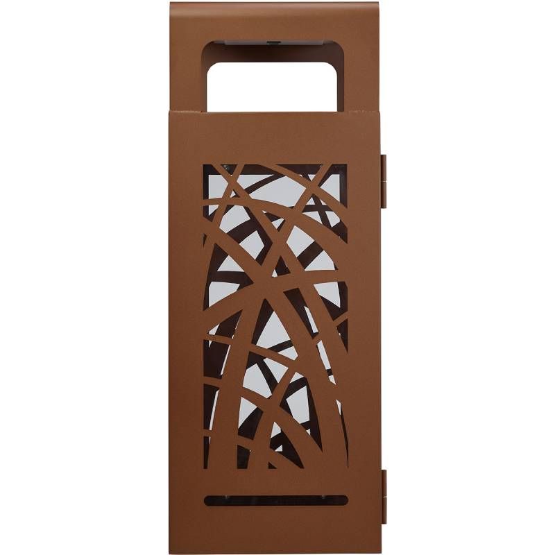 Poubelle cendrier vigipirate anti-nuisibles Cybel 110 L corten cote Poubelle cendrier vigipirate anti-nuisibles Cybel 110 L corten cote