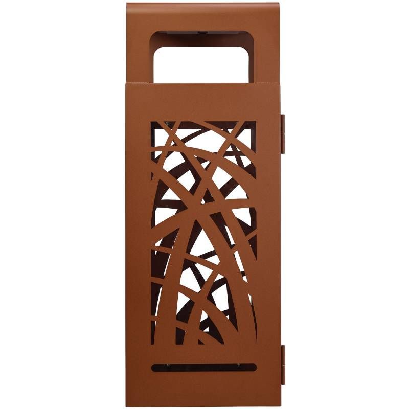 Poubelle cendrier vigipirate Cybel 110 L corten face Poubelle cendrier vigipirate Cybel 110 L corten face