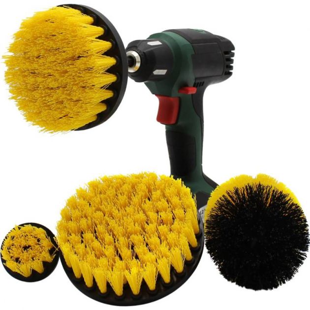 Brosses à poils durs jaunes