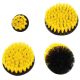 Brosse visseuse​ à poils durs jaune x 4