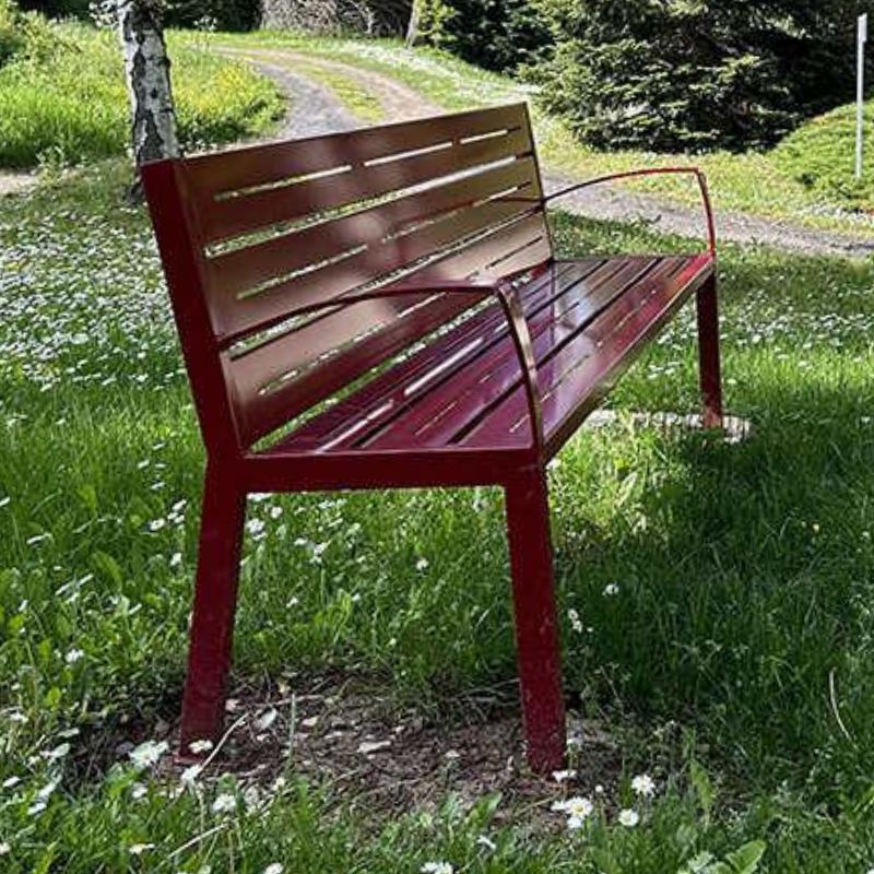 Banc acier avec accoudoirs 180 cm SILAOS Banc acier avec accoudoirs 180 cm SILAOS