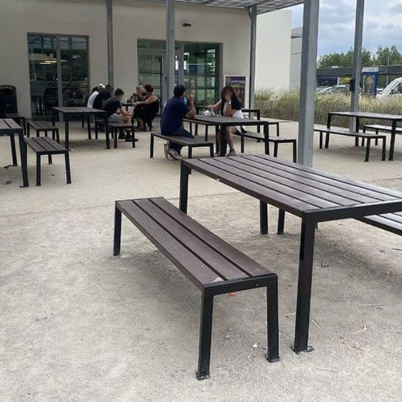 Table de pique-nique plastique recyclé et acier Table de pique-nique plastique recyclé et acier