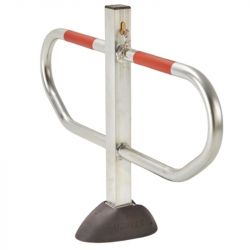 Barrière de parking pied central design avec arceaux