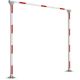 Portique de parking avec tirants réglable en largeur limitation hauteur 2,20 m
