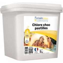 Pastilles 20 g chlore choc 5 Kg Purissimeau