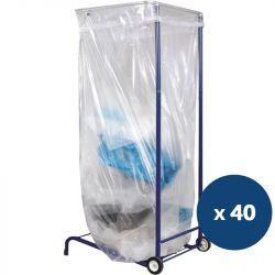Sac poubelle conteneur percé 1500 litres x 40