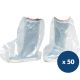 Surbottes jetables transparente sans latex x 50