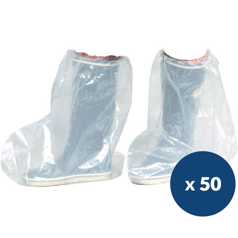 Surbottes jetables transparente sans latex x 50