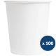 Gobelet carton blanc chaud froid x100