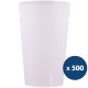 Gobelet plastique réutilisable translucide x500 Funcup