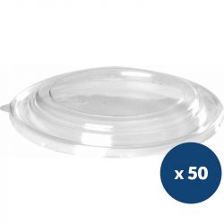Couvercle PET transparent pour bol Ø18,5 cm x50