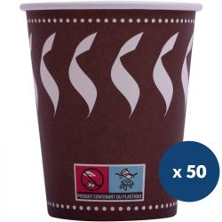 Gobelet carton chaud froid x50