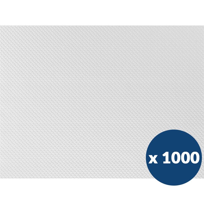 Set de table papier blanc gaufré 30 x 40 cm x1000