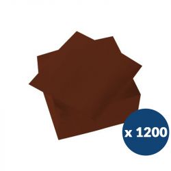 Serviette papier gaufré 38 x 38 cm x1200 Marron