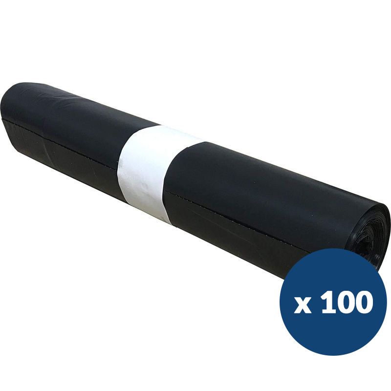 Sac poubelle renforcé lien classique 170L x100 Sac poubelle renforcé lien classique 170L x100