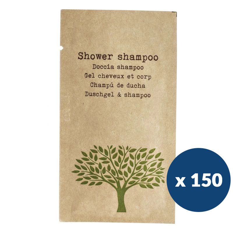 Gel douche shampoing hôtel x150 sachets 10 ml