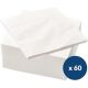 Serviette en papier Airlaid 1 pli 40 x 40, cm - paquet de 60 serviettes