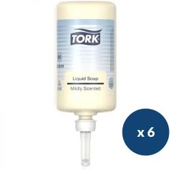 Savon liquide Premium Tork S1 1L - lot de 6 cartouches