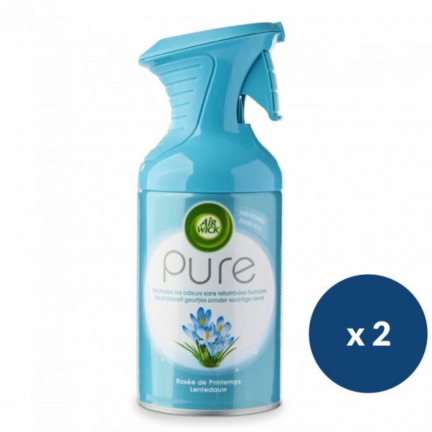 Désodorisant parfumé 250 ml Pure Air Wick - lot de 2 Désodorisant parfumé 250 ml Pure Air Wick - lot de 2