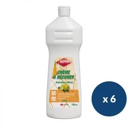 Crème à récurer dégraissante citron 750 ml - lot de 6