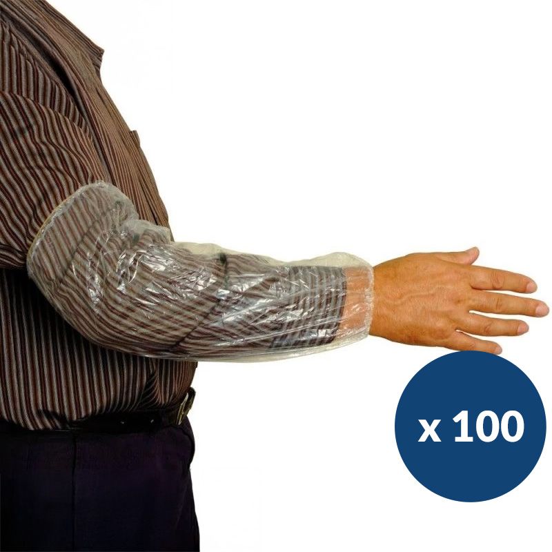 Manchette de protection à élastiques - lot de 100 Manchette de protection à élastiques - lot de 100