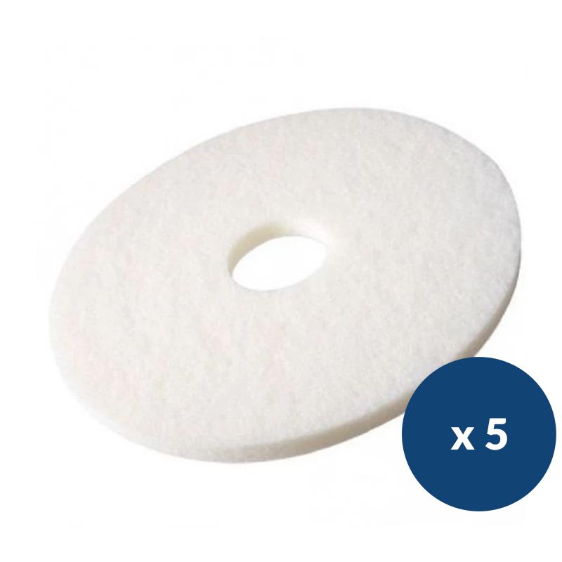 Disque de polissage blanc Delcourt - lot de 5 Disque de polissage blanc Delcourt - lot de 5