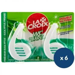 Bloc cuvette WC Javel désinfectant La Croix - lot de 6 blocs