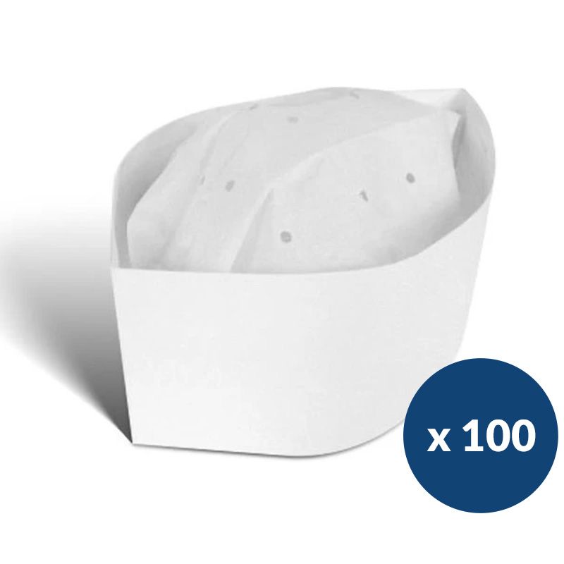 Lot de 100 calots papier réglables Lot de 100 calots papier réglables