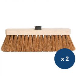 Balais coco 40 cm lot de 2