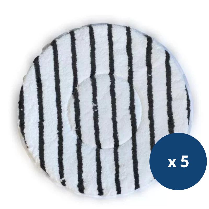 Lot de 5 disques microfibres double face monobrosse FM43 Fimap