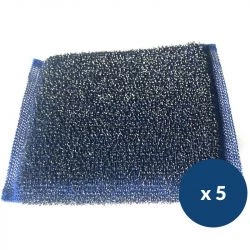Éponge à récurer double face Top Inox 102 x 95 mm - lot de 5