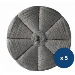 Disque cristallisation en laine d'acier - lot de 5