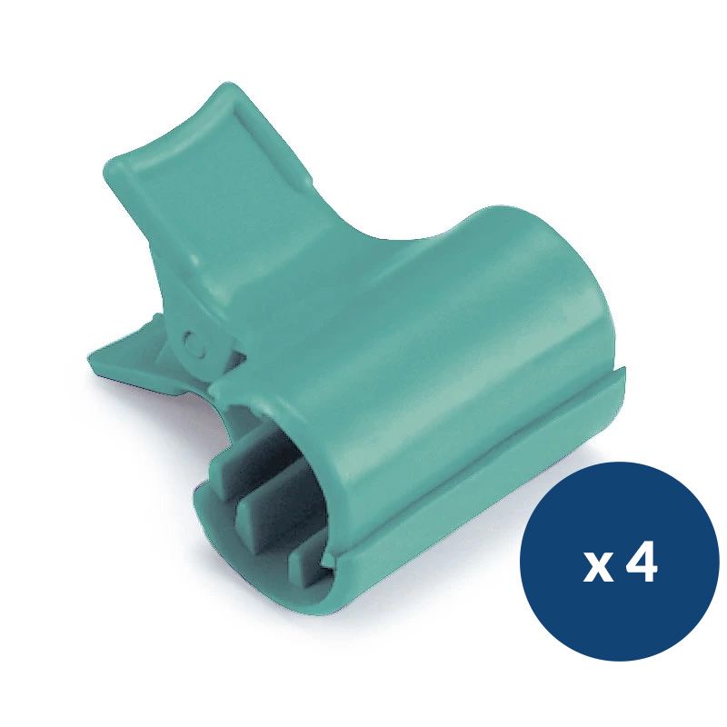 Clip fixe-sac pour chariot ménager - lot de 4