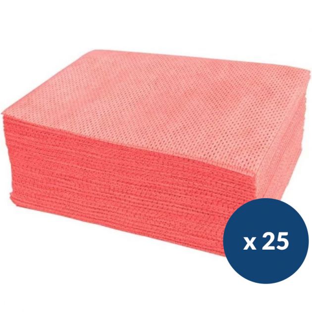Lavette antibactérienne - lot de 25 rose