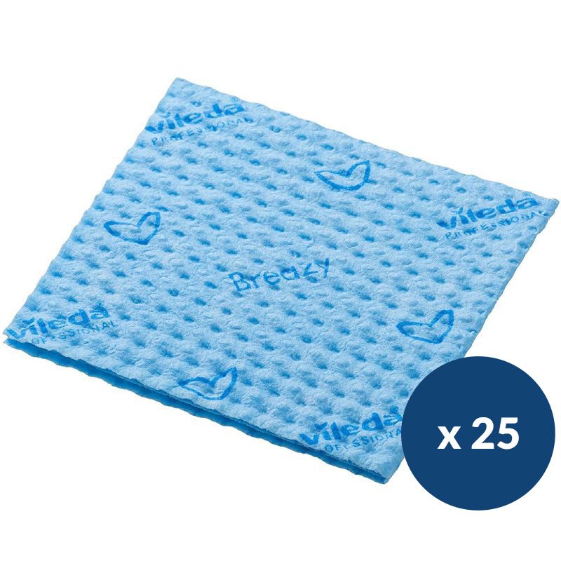 Lavette microfibre super absorbante Breazy Vileda - lot de 25