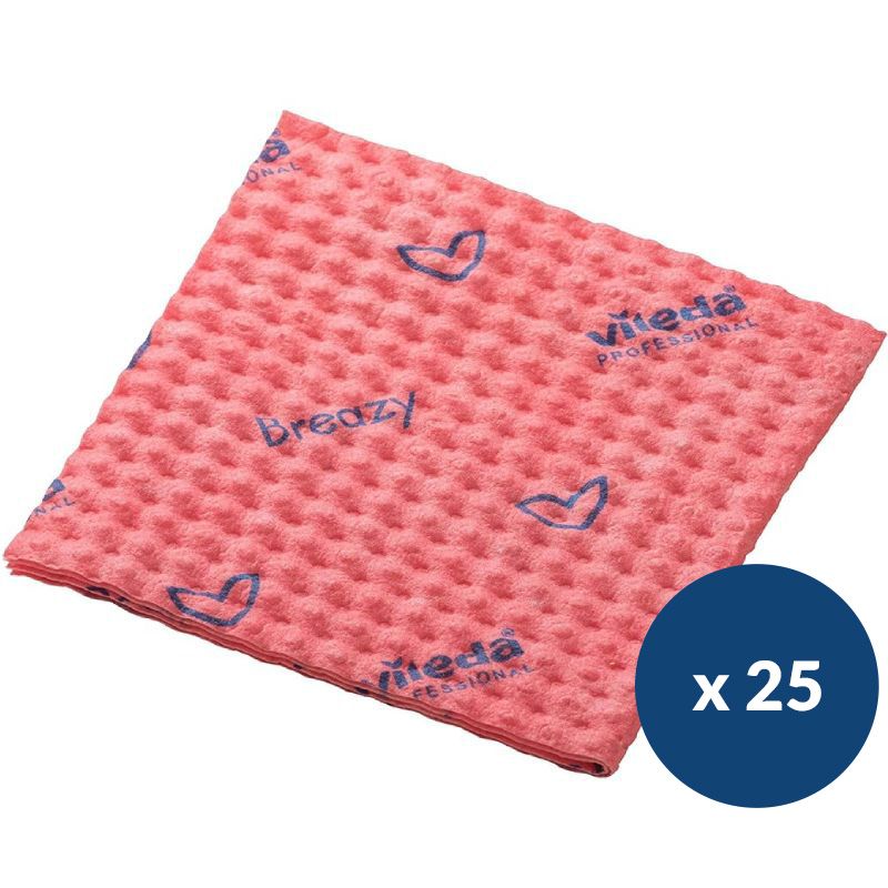 Lavette microfibre super absorbante Breazy Vileda - lot de 25