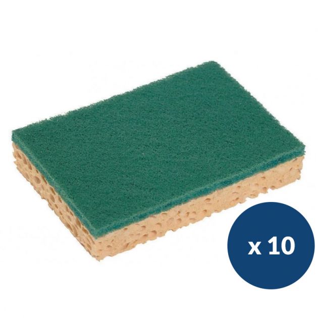 Éponge grattante Tamponge verte Delcourt lot de 10