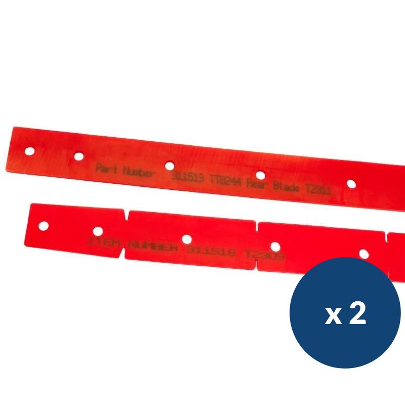 Lamelles rouges autolaveuse à batterie Numatic 244NX lot de 2