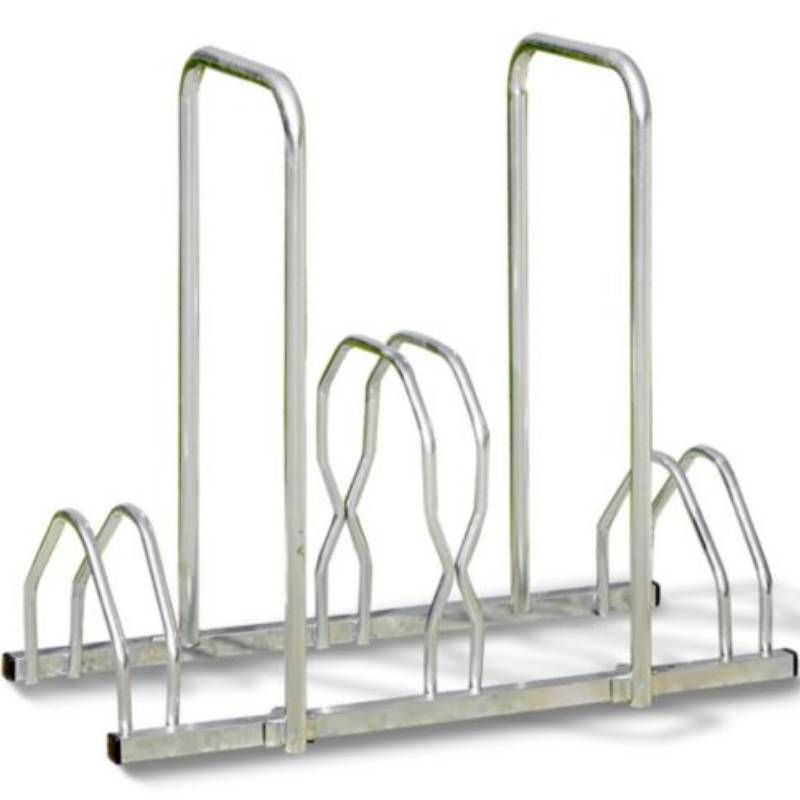 Râtelier haut et bas avec arceau 3 vélos Râtelier haut et bas avec arceau 3 vélos