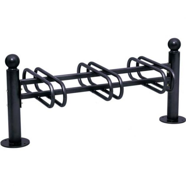 Support cycles Province Boule 3 places double face noir Support cycles Province Boule 3 places double face noir