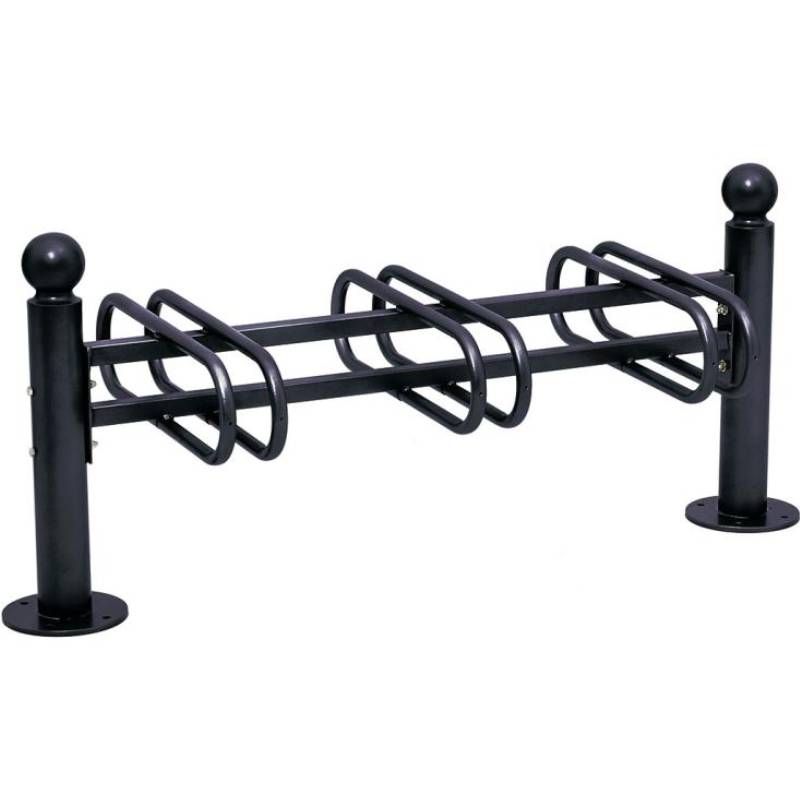 Support cycles Province Boule 3 places double face noir Support cycles Province Boule 3 places double face noir