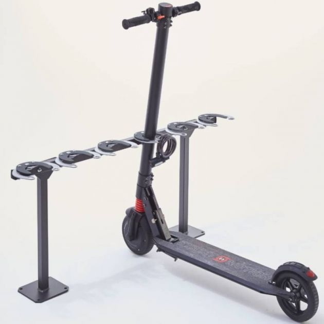 Range 6 trottinettes - Côte à côte