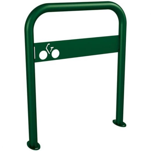 Appui vélos arceau vélos avec signalétique vert Appui vélos arceau vélos avec signalétique vert