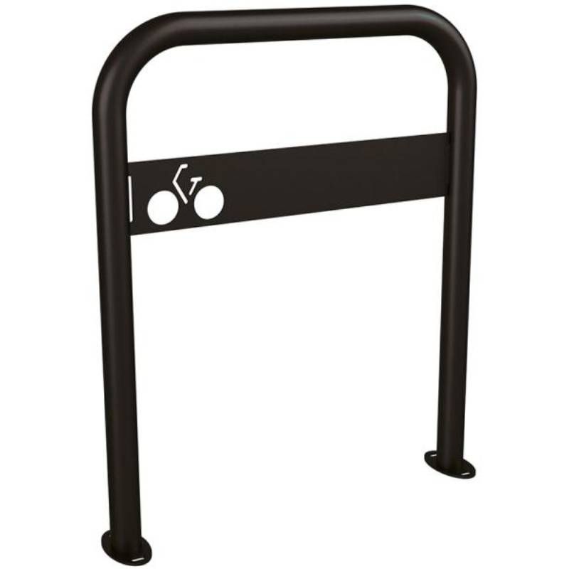 Appui vélos arceau vélos avec signalétique noir Appui vélos arceau vélos avec signalétique noir