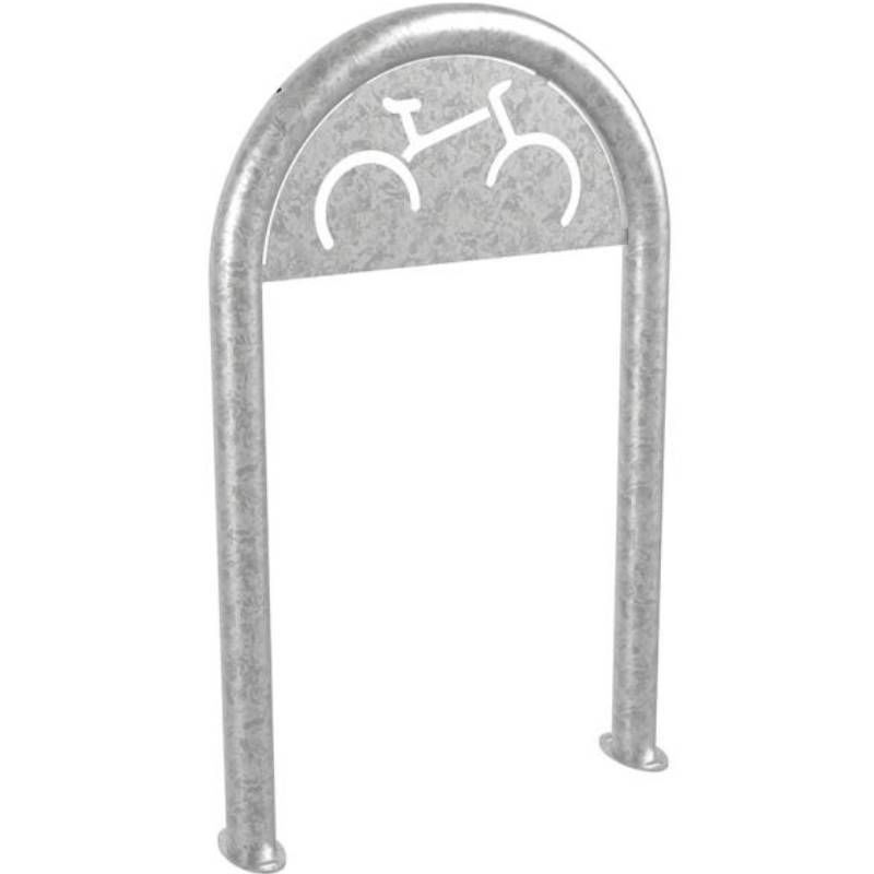 Appui vélos rond Ø60 mm avec signalétique vélo galvanisé Appui vélos rond Ø60 mm avec signalétique vélo galvanisé