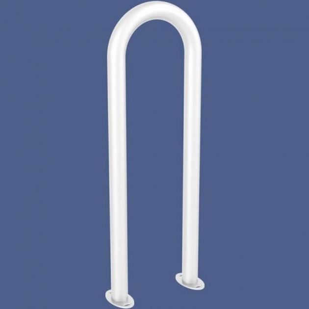 Appui vélos trombone Ø50 mm blanc Appui vélos trombone Ø50 mm blanc