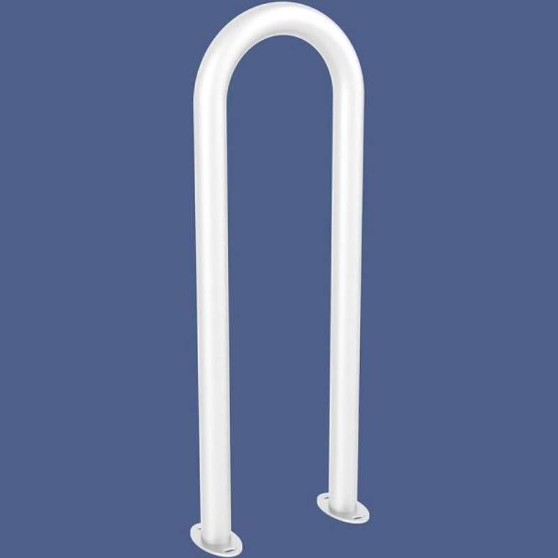 Appui vélos trombone Ø50 mm blanc Appui vélos trombone Ø50 mm blanc
