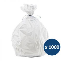 Sac poubelle haute densité 5 L blanc x1000 lien classique