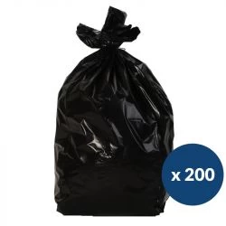 Sac poubelle recyclé noir déchets lourds 110 L x200