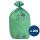 Sac poubelle recyclé 110L vert NF x200